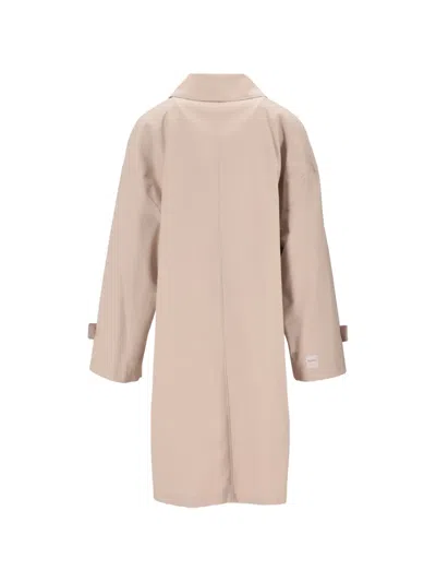 Max Mara Buttoned Trench Coat In Neutral
