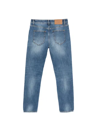 Pt Torino Distressed-effect Jeans In Blue