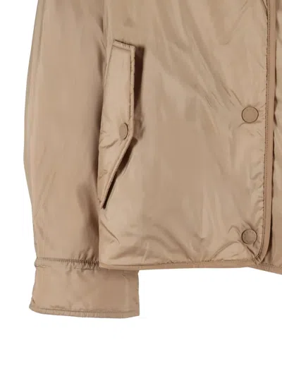 Weekend Max Mara Button Short Coat In Brown