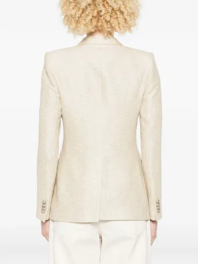 Tagliatore Double-breasted Blazer In White