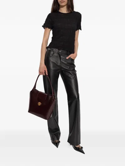 By Malene Birger Ella Crew-neck Top In Black