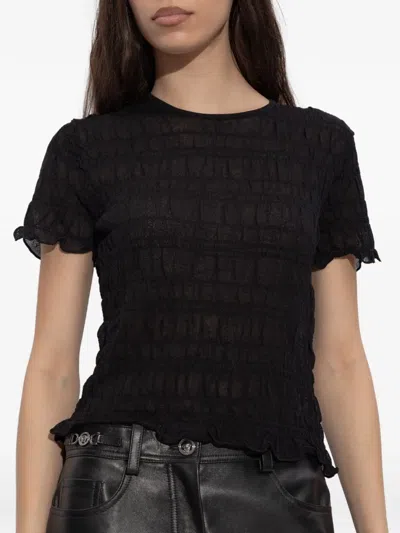 By Malene Birger Ella Crew-neck Top In Black