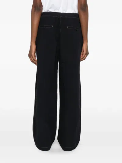 Studio Nicholson Drawstring Trousers In Black