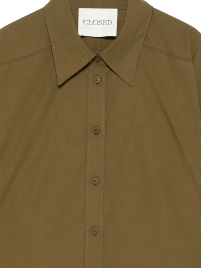 Closed Buttoned Shirt In Brown