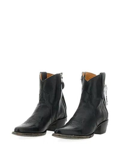 Comme Des Garçons Short Texano Boots In Black