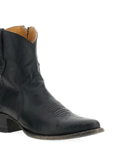 Comme Des Garçons Short Texano Boots In Black