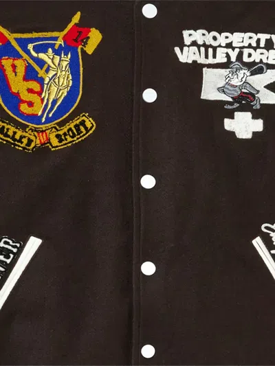 Vale Alumni Bomber Jacket In Brown