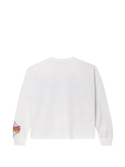 Vale Printed Sweatshirt In White