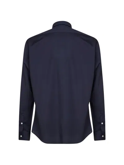 D4.0 Buttoned-cuffs Shirt In Blue