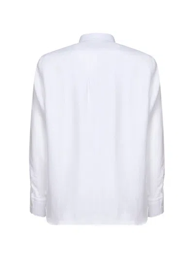 D4.0 Button Placket Patch Pockets Polo Shirt In White