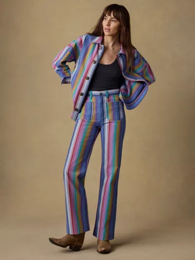 Faherty Sunset Denim Chore Jacket In Multi