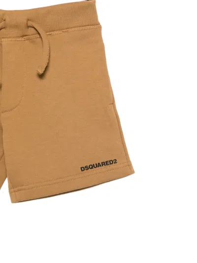 Dsquared2 Drawstring Shorts In Brown