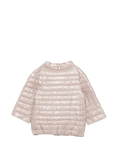 Herno Zip-up Padded Jacket In Pink