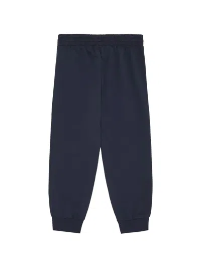 Ea7 Logo Track Pants In Blue