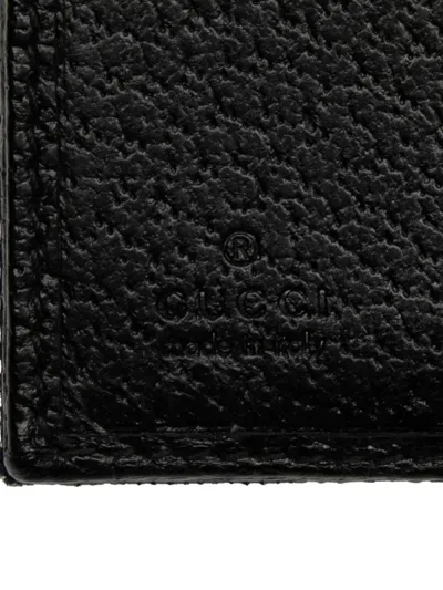 Pre-owned Gucci 2000-2015 Gg Canvas Eclipse Wallet Small Wallets In Black