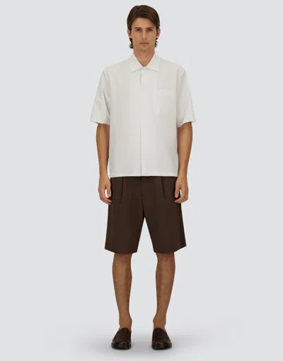 Herno Seer-crease Shirt In White