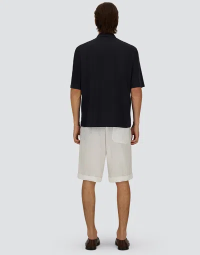 Herno Seer-crease Shirt In Black