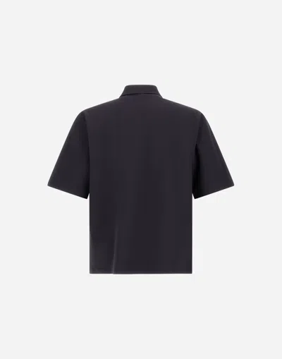 Herno Seer-crease Shirt In Black