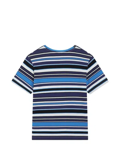 Dolce & Gabbana Striped Appliqué T-shirt In Multi