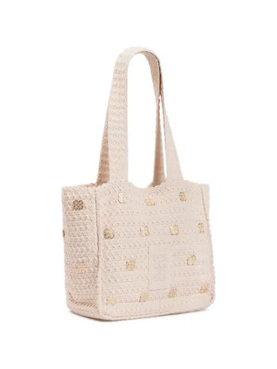 Sandro Appliqué Mini Bag In Neutral