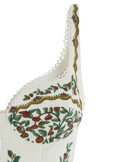 Farm Rio Fruit Beauty Maxi Dress Fruit Beauty Off-white In Multi