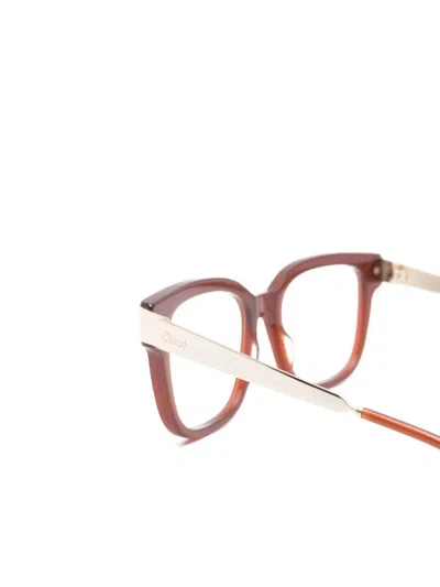 Chloé Square-frame Glasses In Brown
