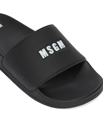 Msgm Logo Slides In Black