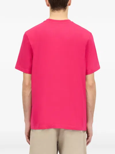 Msgm Logo T-shirt In Pink