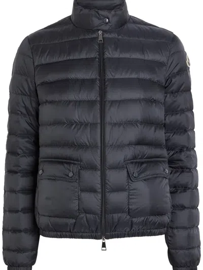 Moncler Zip Flap-pocket Jacket In Blue