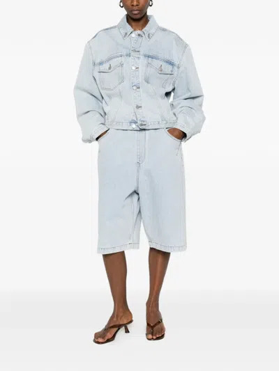 Entire Studios Spar Pocket Elasticated Shorts In Blue