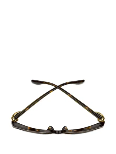 Etro Rectangle-frame Sunglasses In Brown