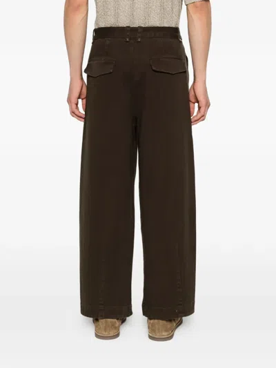 Entire Studios Gully Belt Trousers In Brown