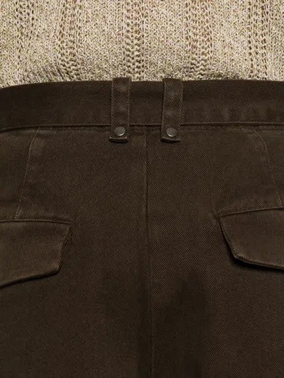 Entire Studios Gully Belt Trousers In Brown
