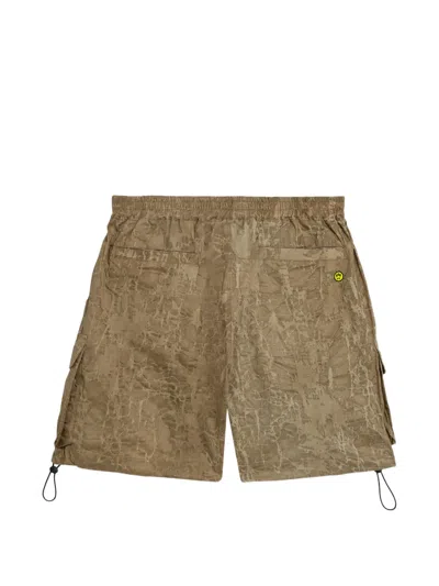 Barrow Cargo Drawstring Shorts In Green