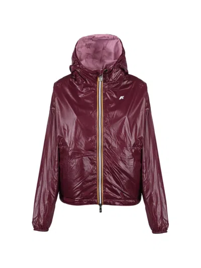 K-way Laurette Double Hooded Jacket In Pattern