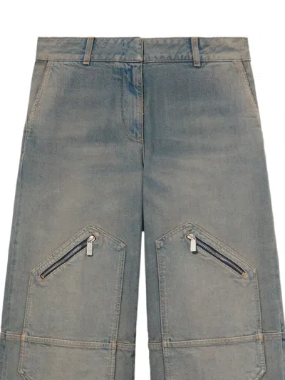 Off-white Zip-pocket Jeans In Blue