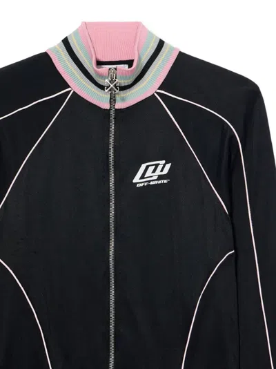Off-white Fluid Track Ow Fitted Jacket In Black