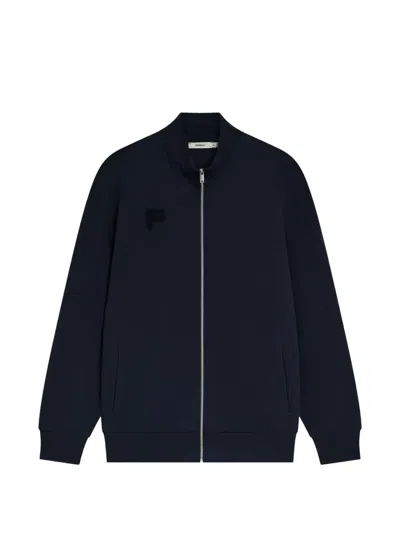 Pangaia Zip-up Sweatshirt In Blue