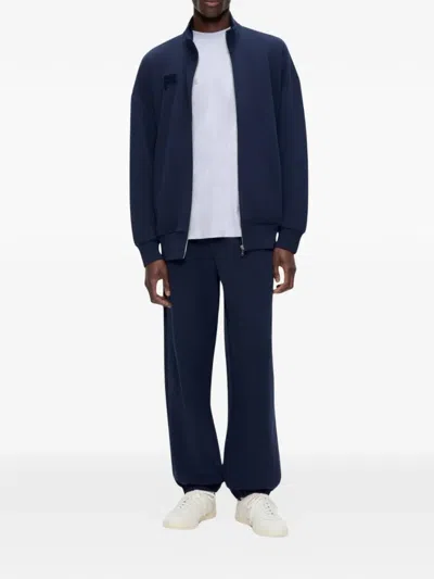 Pangaia Zip-up Sweatshirt In Blue