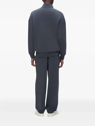 Pangaia Logo-patch Track Pants In Black