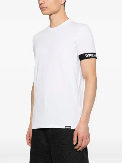 Dsquared2 Logo-patch T-shirt In White
