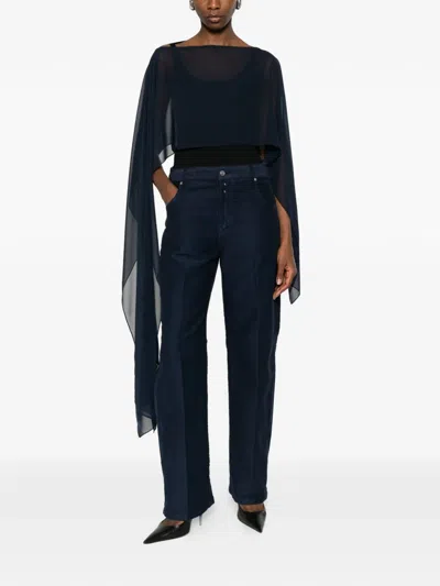 Gianluca Capannolo Sheer Scarf In Blue