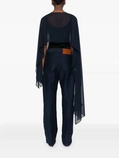 Gianluca Capannolo Sheer Scarf In Blue