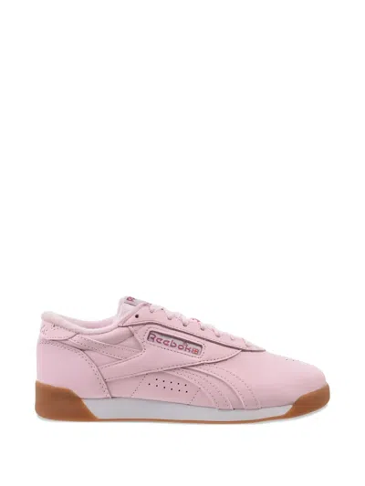 Reebok Freestyle Lo Shoes Perforated Sneakers In Pink