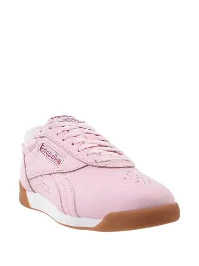 Reebok Freestyle Lo Shoes Perforated Sneakers In Pink