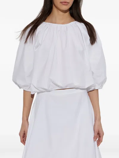 By Malene Birger Lelow Organic Cotton Blouse In White