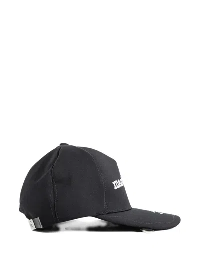 Mastermind Japan Black Mj Stitched Cap In Black