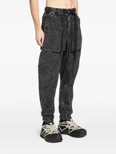 Thom Krom 32 Marble-effect Cargo Pants In Black