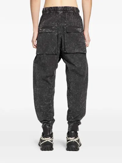 Thom Krom 32 Marble-effect Cargo Pants In Black