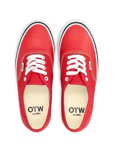 Vans Otw Authentic 44 Siped Sneakers In Red